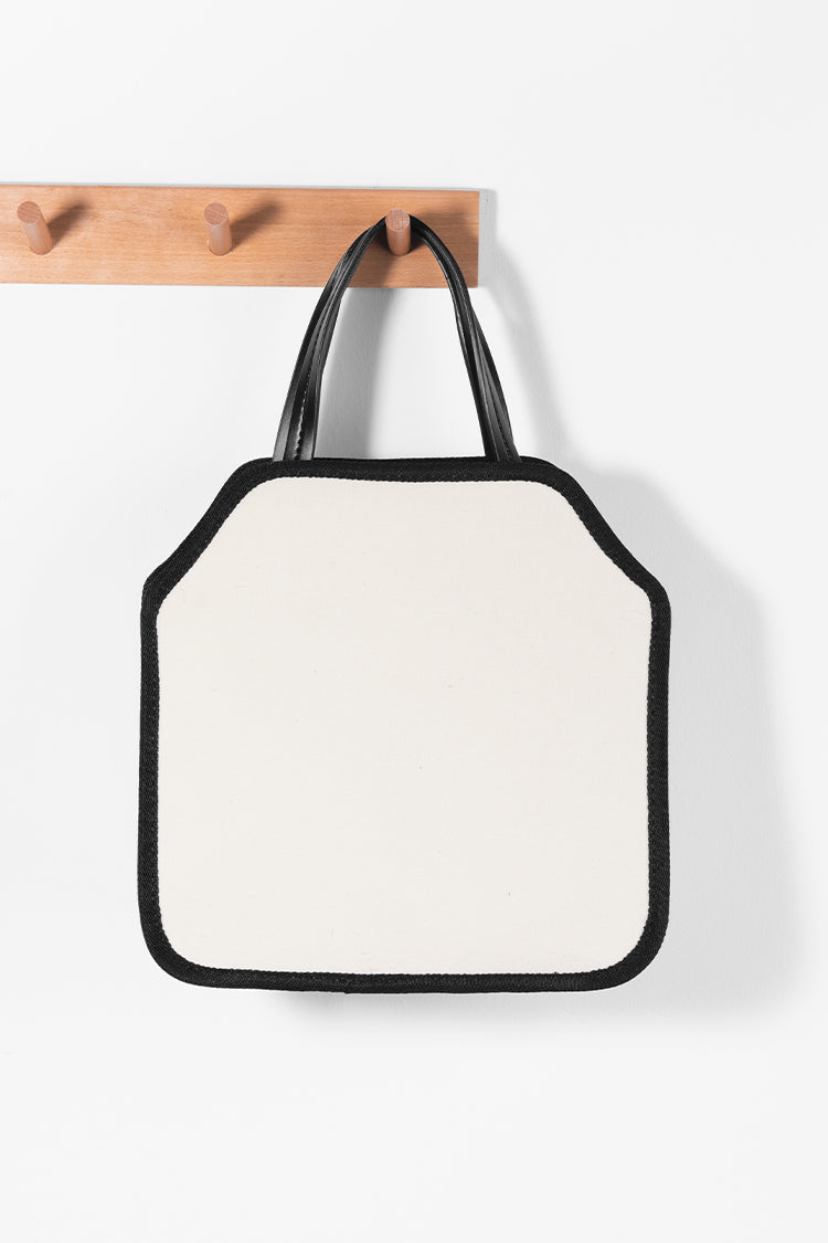 Sac bandouli¨¨re blanc en toile