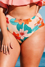 Charger l&#39;image dans la galerie, Bas de bikini grande taille taille haute imprim¨¦ floral
