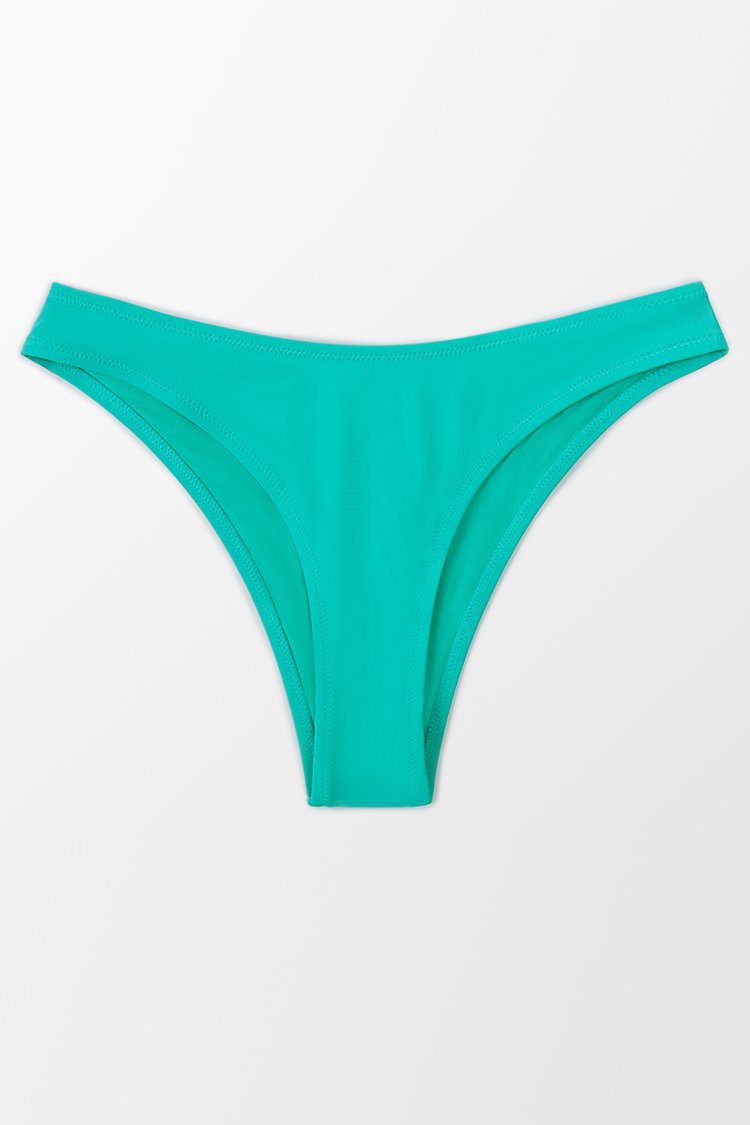 Bas de bikini taille basse en vert clair