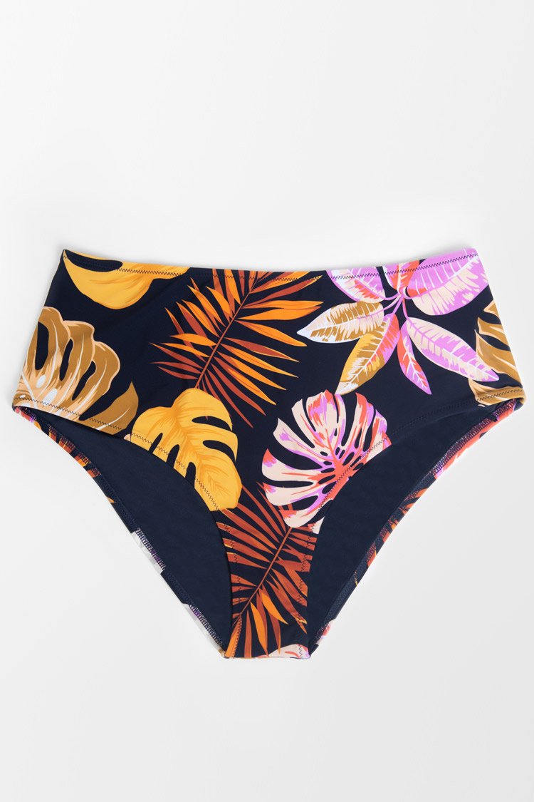 Bas de bikini grande taille ¨¤ tropical