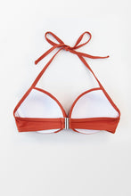 Charger l&#39;image dans la galerie, Haut de bikini licou torsad¨¦ orange 

