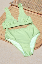 Charger l&#39;image dans la galerie, Bikini triangle longline festonn¨¦ hipster
