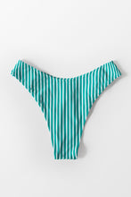 Charger l&#39;image dans la galerie, Bas de bikini ¨¤ rayures bleues lat¨¦rales 
